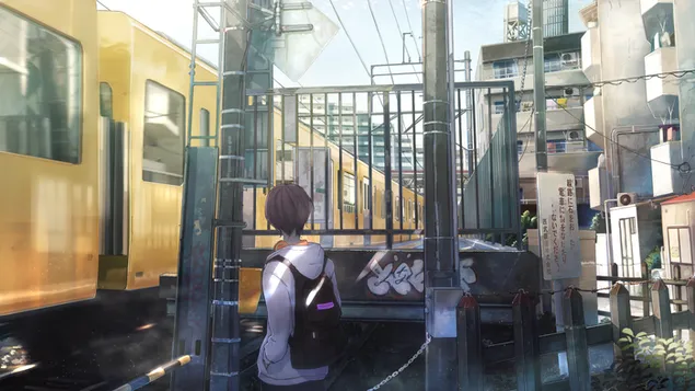 djali anime duke pare trenin shkarkim