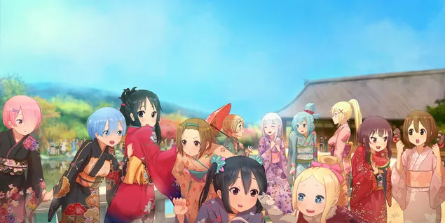 Anime Crossover 2K kertas dinding