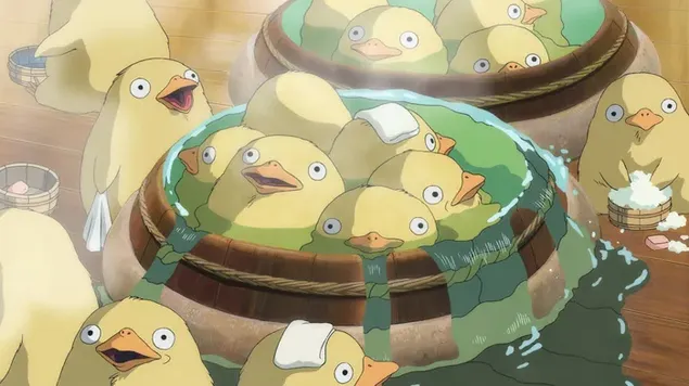 Anime - Ducks in the bathhouse (Spirited Away) download