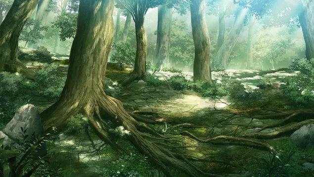 Anime-Fantasy-Wald herunterladen