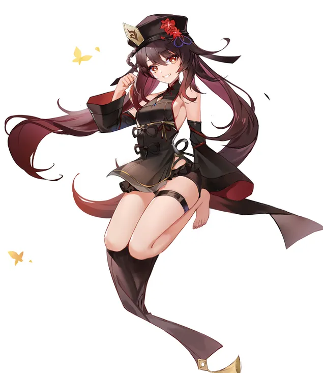 فتاة الانمي هو تاو | تأثير جانشين 4K خلفية