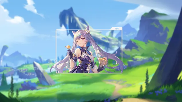 動漫少女可晴| 甘信衝擊 2K 壁紙