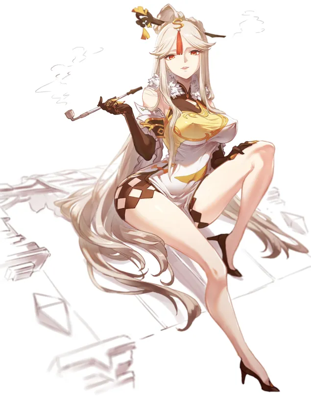 descarcare anime fata ningguang fumat | genshin impact