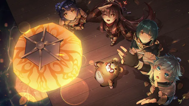 anime momci pustaju nebo lenten u zrak | genshin impact preuzmi