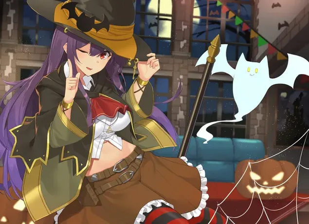 Anime Hot Witch Of Halloween 