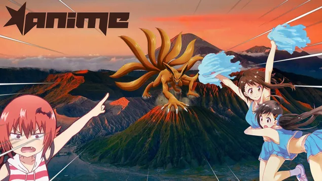 Anime kurama 9 haler HD bakgrunn