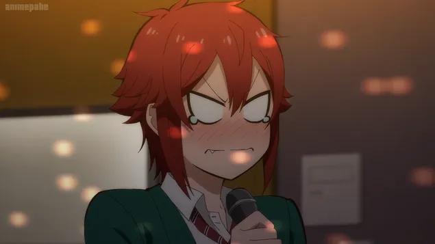 personazhi i serise letrare anime, i zemeruar me floke te kuqe tomo-chan wa onnanoko shkarkim