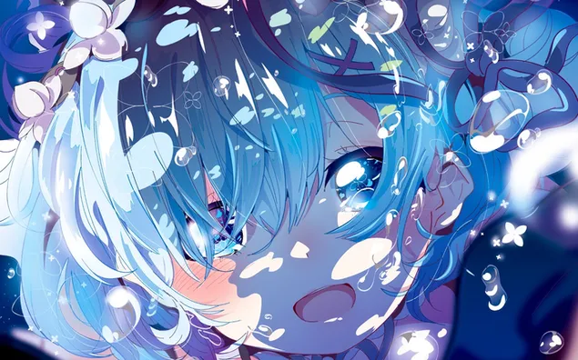 Anime pelo y ojos azules Hatsune Miku