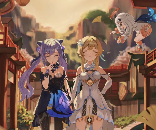 アニメの女王 | ガンシンインパクト HD 壁紙