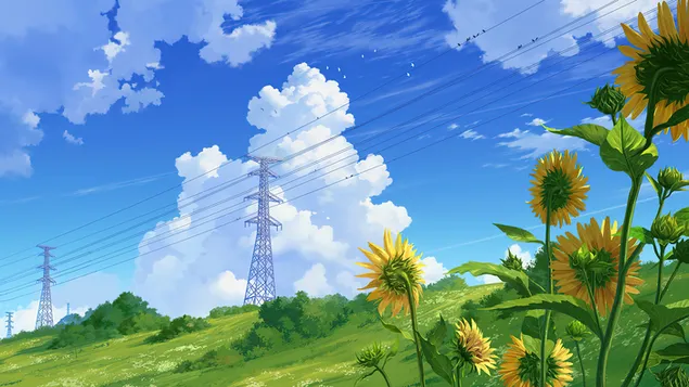 Anime Summer Season 4K wallpaper download