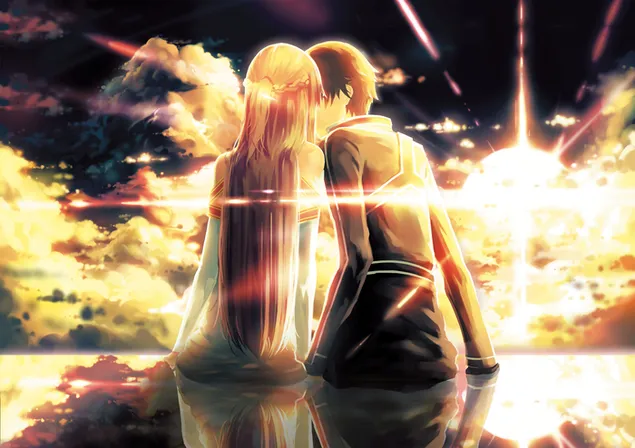 Páipéar balla Anime Swort Art Asuna YuukiHD