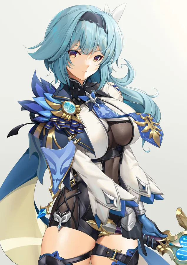 anime guerrier eula | impact genshin telechargement