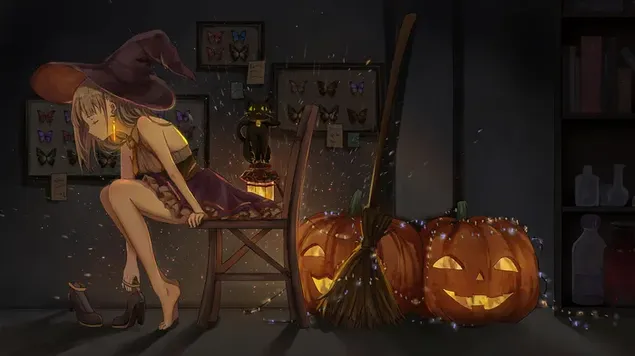 Anime Witch Halloween