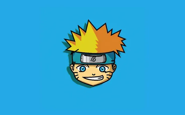 Anime jonge ninjakarakter blonde blauwe ogen Naruto Uzumaki download