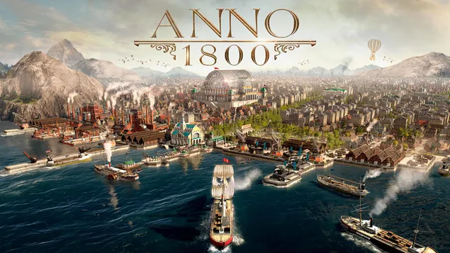 Trò chơi Anno 1800 - áp phích (trò chơi 2019)