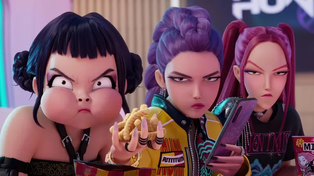 genervt 'zoey mat rumi & mira' (huntrix girls group) | k-pop demon hunters (film) eroflueden