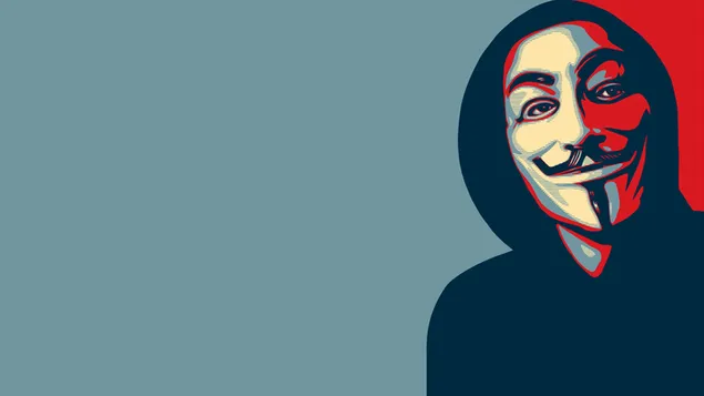 Anonieme masker digitale kuns aflaai
