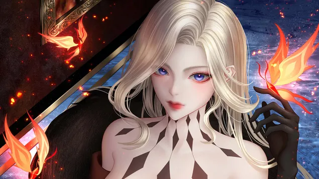 Páipéar balla Antagonist 'La Signora' - Genshin Impact (Físchluiche Anime)4K