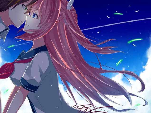 Aokana : Four Rhythm Across The Blue - มาซายะ ฮินาตะ & อาสึกะ คุราชินะ HD วอลเปเปอร์