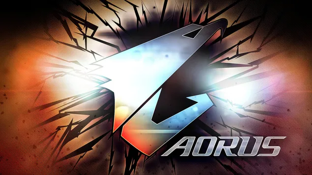 Digitales AORUS-Logo 4K Hintergrundbild