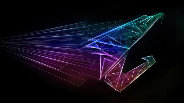 Geometrie des AORUS-Logos 4K Hintergrundbild