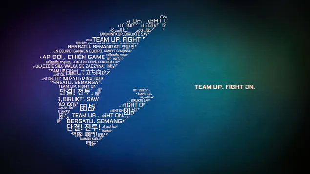 AORUS Logo Team Up. Kämpfe weiter. 4K Hintergrundbild