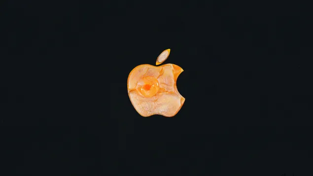 Logotipo naranja de la empresa Apple