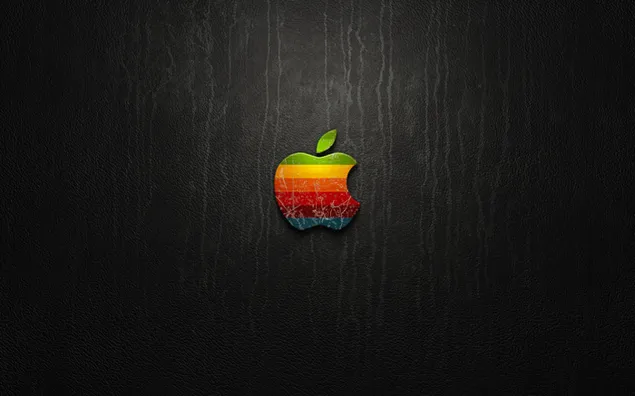 Apple-ロゴ（カラフル） 2K 壁紙