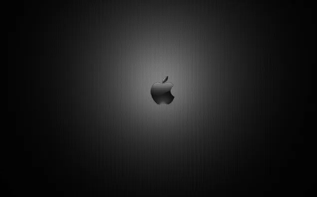 Apple logo on dark, dark background