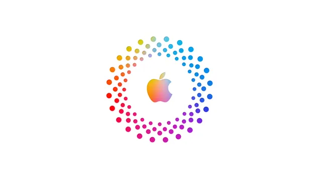 Apple ロゴ 白背景