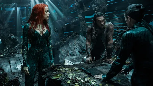 Aquaman gets help from royal counselor Vulko and Mera