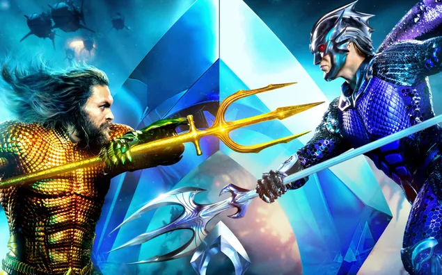 Aquaman lwn Master Lautan 8K kertas dinding