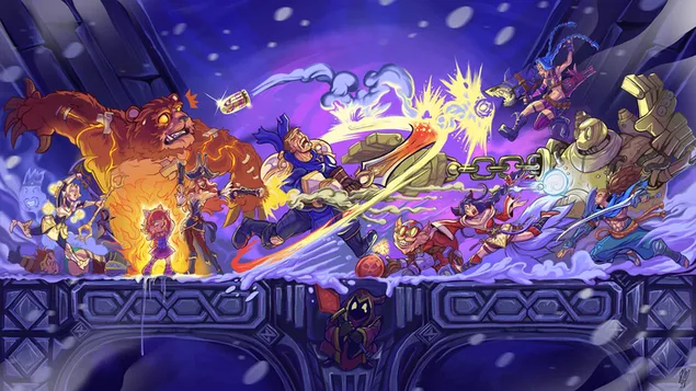 ARAM-personages - League of Legends (LOL) 4K achtergrond