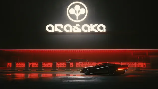 Arasaka 2077 [Sort sportsbil] 2K bakgrunn
