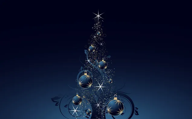 Árbol de Navidad azul abstracto descargar