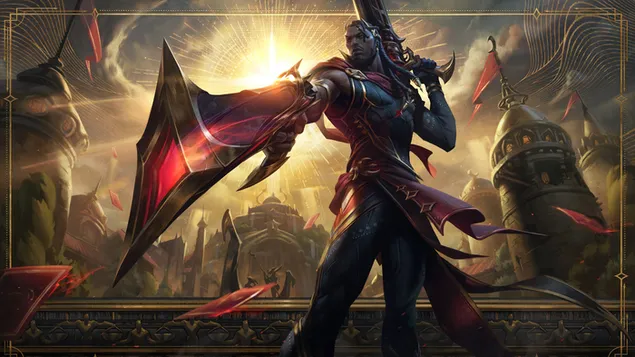 Arcana „Lucian“ – Legendų lyga (LOL) 8K ekrano užsklanda