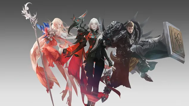 Sihirdar ve Yok Edici ile Arcana - Lost Ark (Çevrimiçi Video Oyunu) 4K duvar kağıdı