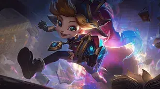 Arcanist 'Zoe' Splash Art - League of Legends (LOL) 8K wallpaper
