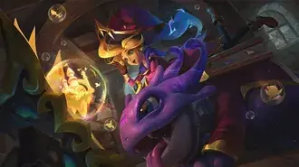 Arcanist Zoe with Kog'maw - League of Legends (LOL) 4K wallpaper