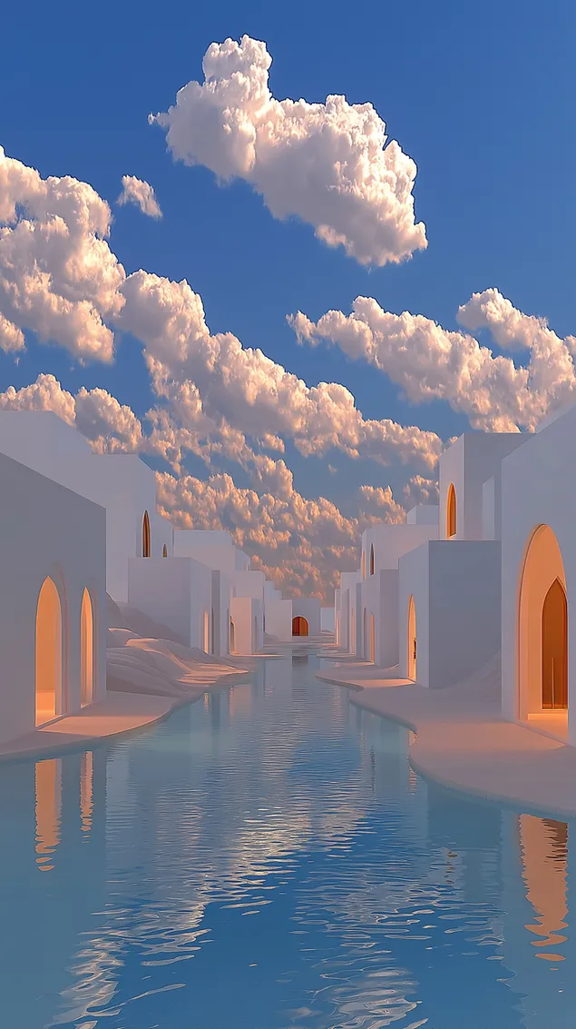 Tapeta Oblouky a mraky HD