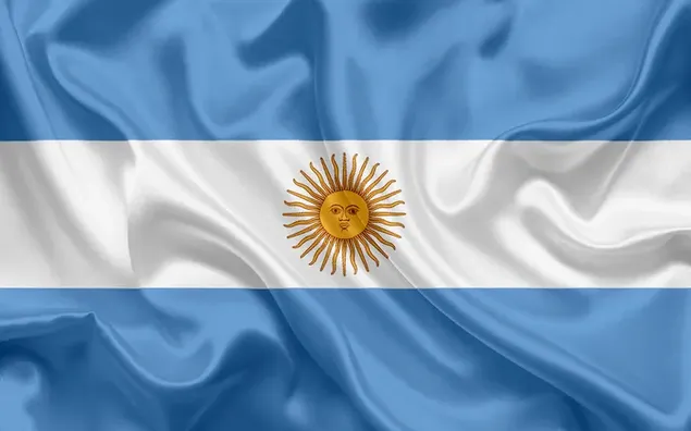 Flagge der argentinischen und argentinischen Fußballnationalmannschaft herunterladen