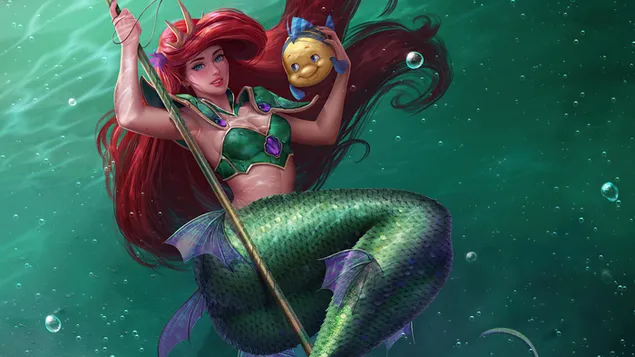 Ariel con Flounder - La Sirenita (Película de Disney) descargar