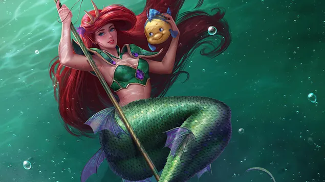 Ariel con Flounder - La Sirenita (Película de Disney)