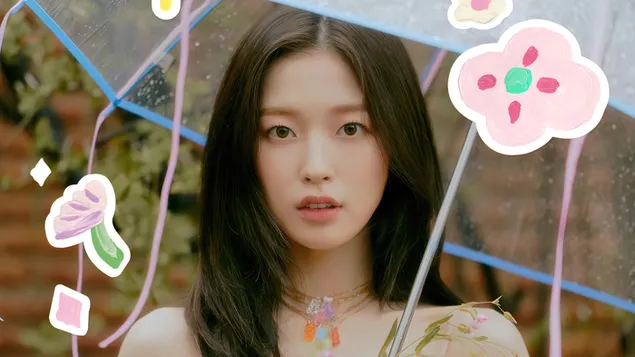 Arin in 'Dun Dun Dance' MV Shoot (2021) from 'Oh My Girl' [K-Pop Band]