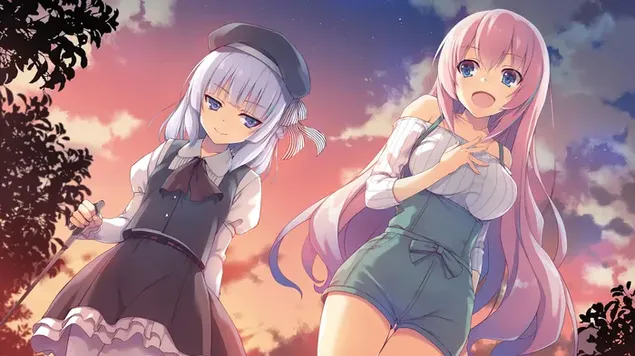 精英教室的坂柳有栖和一之濑保波美 4K 壁纸