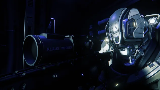 星際公民的裝甲狙擊手 4K 壁紙