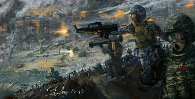Armee im Krieg 2K Hintergrundbild