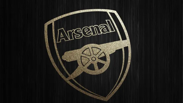 Arsenal logo in front of a black background download