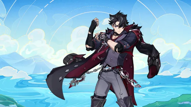 即興芸術「ライオセスリー」 - 原神 (オンライン RPG ビデオ ゲーム) 4K 壁紙