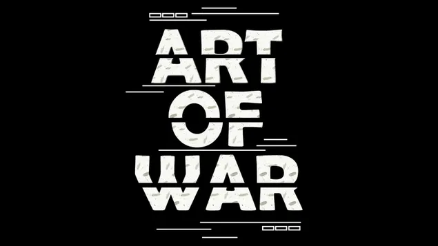 Arte de la guerra - tipografía HD fondo de pantalla